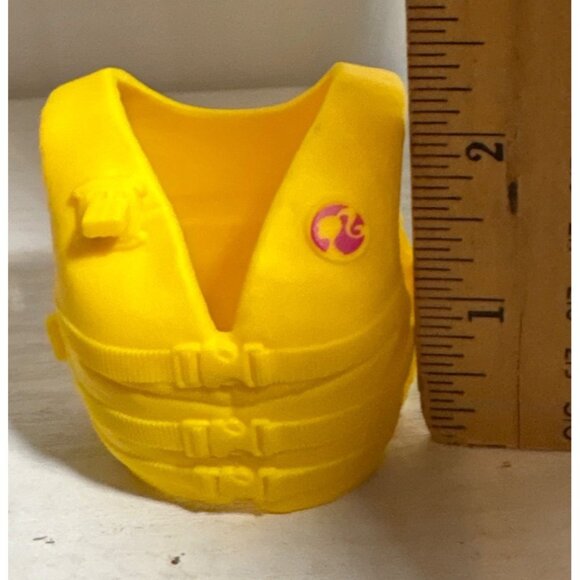 Vintage Mattel Barbie Yellow Life Jacket Replacement - Picture 5 of 6